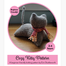 Load image into Gallery viewer, Cozy Kitty Knitting Pattern