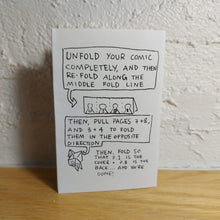 Load image into Gallery viewer, How to Make a Mini Comic | Zine | DIY project | Easy Craft | Comic Tutorial | Kids Activity | Rainy Day Craft | Fun Workshop