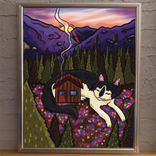 Charger l'image dans la galerie, Cabin Cat At Sunset