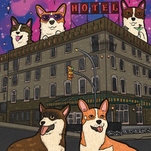 Load image into Gallery viewer, Corgis at the Hume (The Hume Hotel in Nelson, BC)
