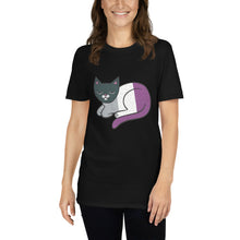 Load image into Gallery viewer, Asexual Pride Cat Short-Sleeve Unisex T-Shirt
