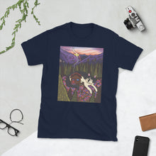 Charger l'image dans la galerie, Cabin Cat At Sunset Short-Sleeve Unisex T-Shirt
