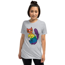 Charger l'image dans la galerie, Rainbow Pride Kitty Short-Sleeve Unisex T-Shirt
