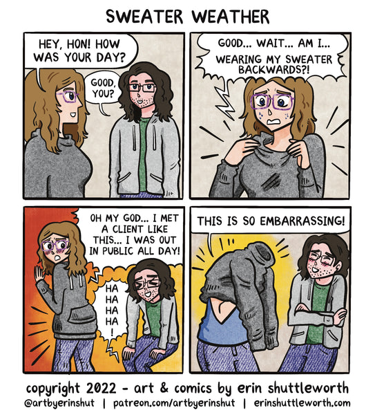 Sweater Weather | Daily Life Comic | Couple Comic