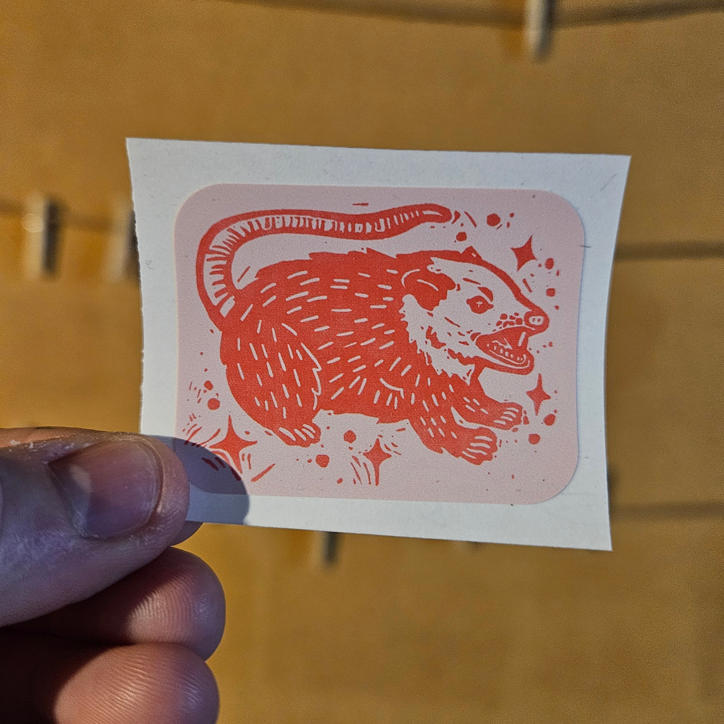 Sassy Possum Vinyl Sticker – Comixque