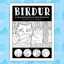 Load image into Gallery viewer, (Digital Download) Birdur: Birding With A Touch of Murder | A Colouring Book of Bird Predation
