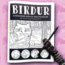 Load image into Gallery viewer, Birdur: Birding With A Touch of Murder | A Colouring Book of Bird Predation
