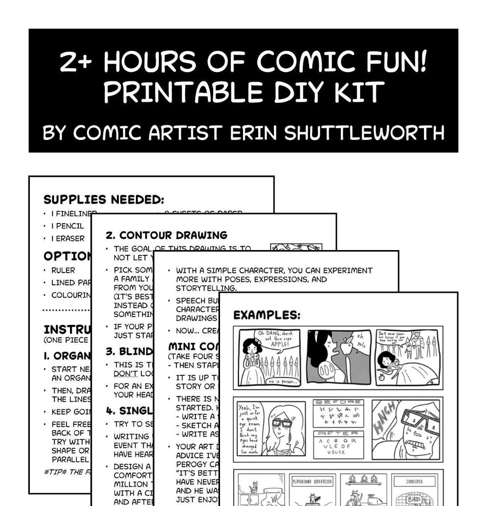 DIY Comic Kits Printable