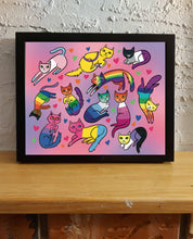 Load image into Gallery viewer, Pride Cats (2021 Pride Flags) Art Print
