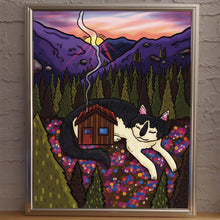 Charger l&#39;image dans la galerie, Cabin Cat At Sunset
