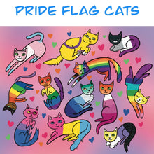 Charger l&#39;image dans la galerie, Pride Cats (2021 Pride Flags) Art Print
