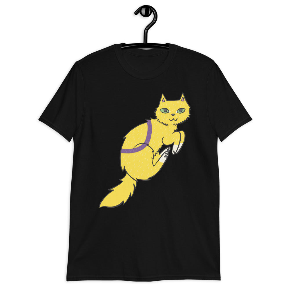 Intersex Pride Cat Short-Sleeve Unisex T-Shirt