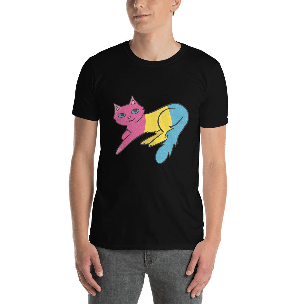 Pan Pride Cat Short-Sleeve Unisex T-Shirt