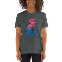 Load image into Gallery viewer, Bisexual Pride Kitty Short-Sleeve Unisex T-Shirt
