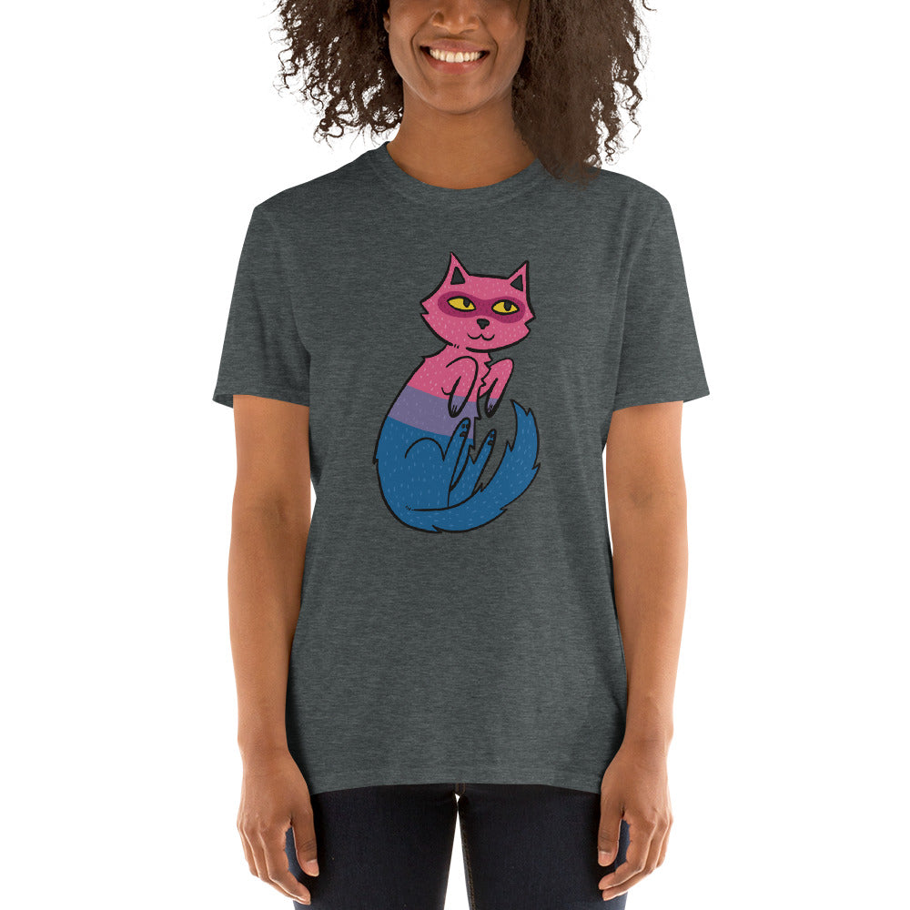 Bisexual Pride Kitty Short-Sleeve Unisex T-Shirt