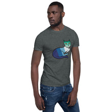 Load image into Gallery viewer, Gay Man Pride Cat Short-Sleeve Unisex T-Shirt
