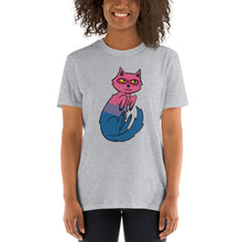 Charger l&#39;image dans la galerie, Bisexual Pride Kitty Short-Sleeve Unisex T-Shirt
